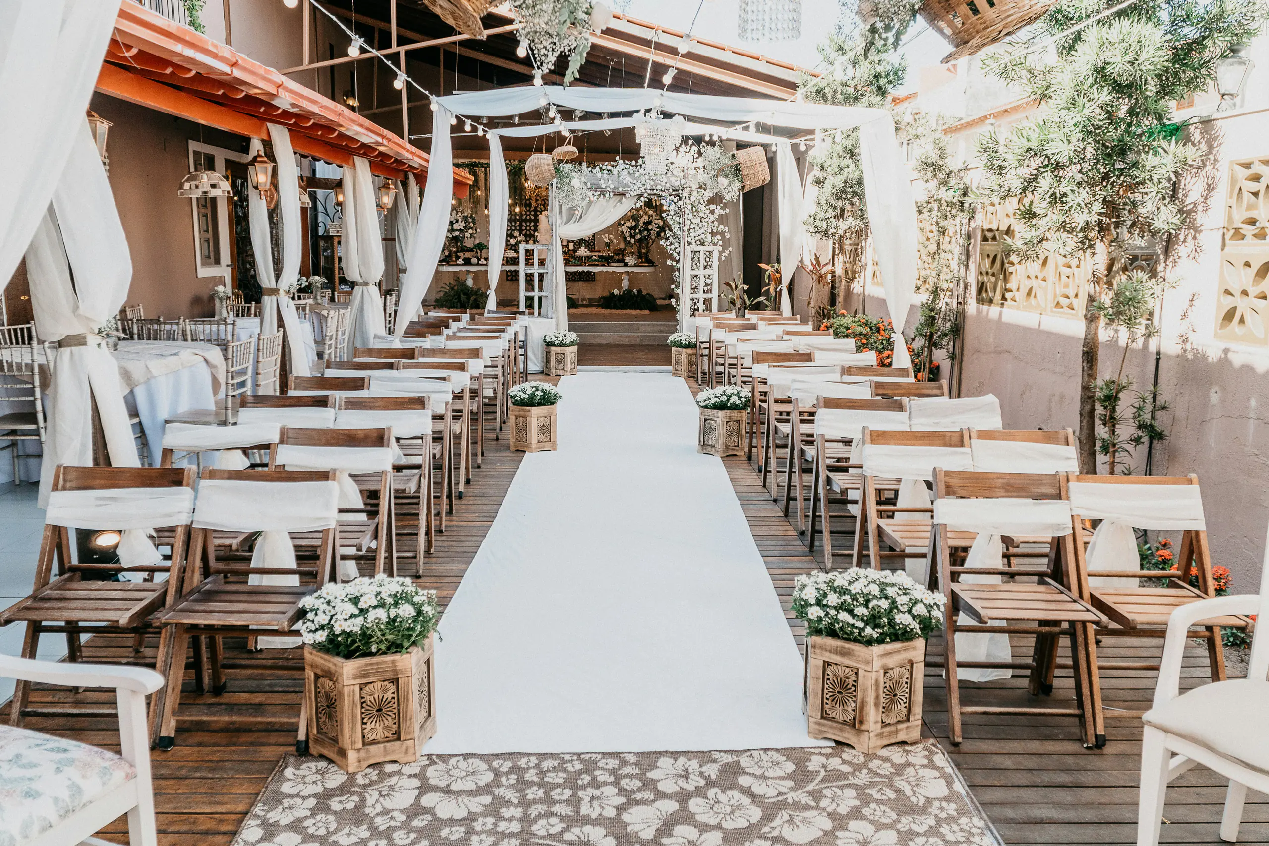 The terrace